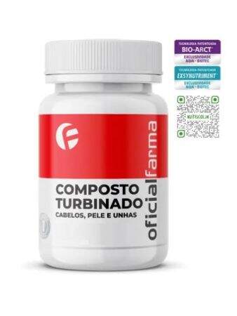 Composto Turbinado Para Cabelos, Pele E Unhas 60 Cápsulas