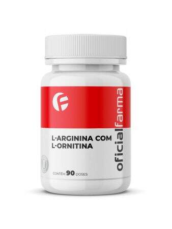 L-Arginina com L-Ornitina 180 Cápsulas