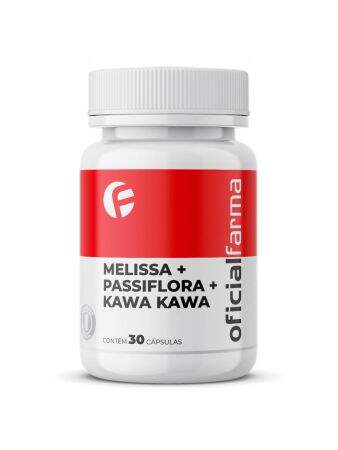 Melissa + Passiflora + Kawa Kawa 30 Cápsulas