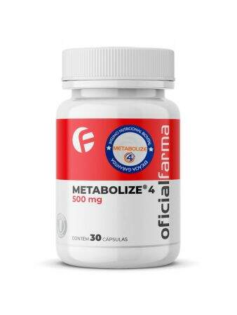 Metabolize® 4 500mg 30 Cápsulas com Selo de Autenticidade