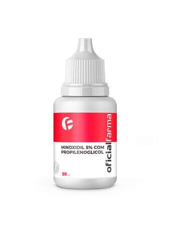 Minoxidil 5% Com Propilenoglicol 50mL - Loção Capilar