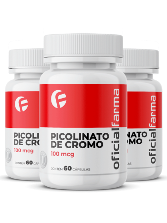 3 Picolinato De Cromo 100 Mcg 60 Cápsulas