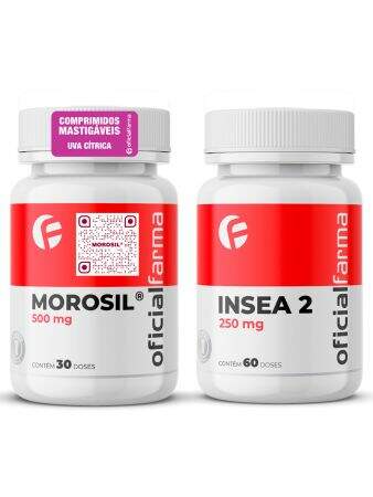 Morosil® 500mg 30 Doses Mastigáveis + Insea 2 250mg 60 Cápsulas