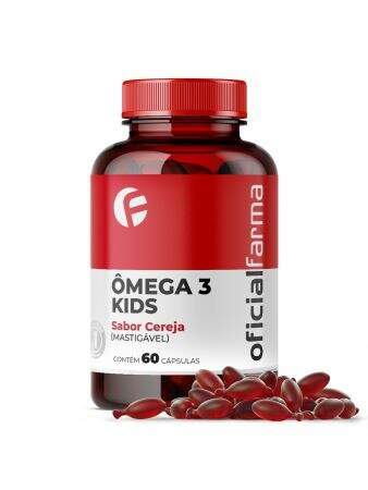 Ômega 3 Kids Sabor Cereja 60 Cápsulas Mastigáveis