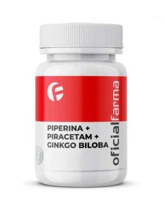 Piperina + Piracetam + Ginkgo Biloba 60 Cápsulas